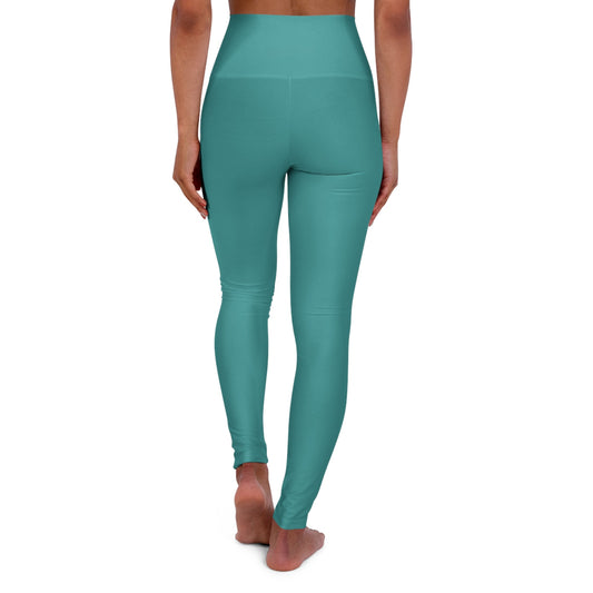 Womens High-waist Fitness Legging Yoga Pants - Teal Green