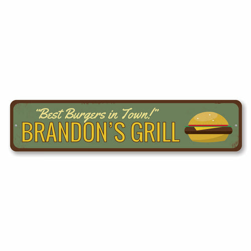Best Burgers in Town Sign