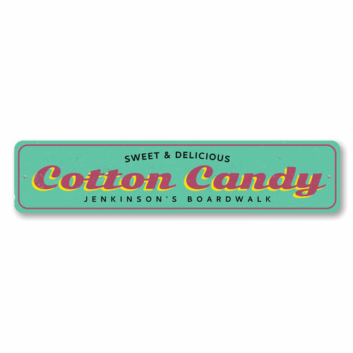Cotton Candy Boardwalk Sign