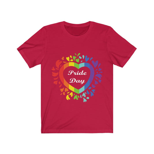 Pride Day Love Wins Rainbow Heart T-Shirt