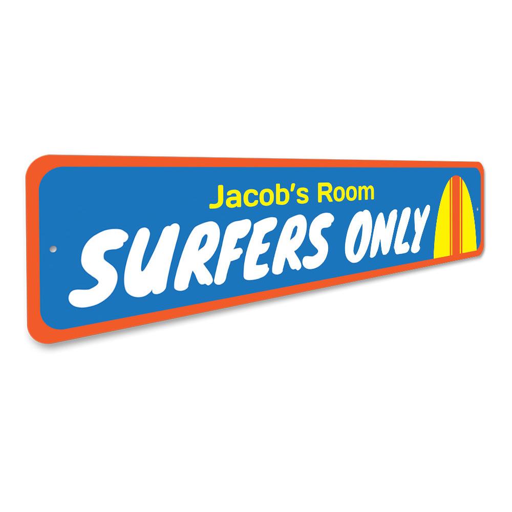Surfers Only Kids Room Sign
