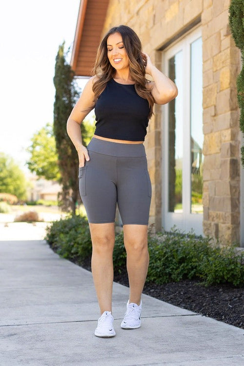 Charcoal Biker Women's Shorts
