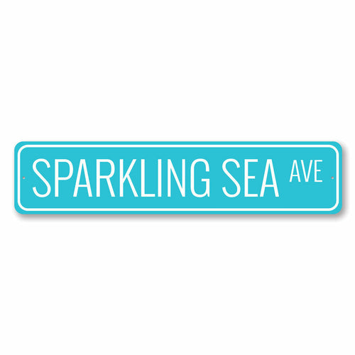 Sparkling Sea Avenue Sign