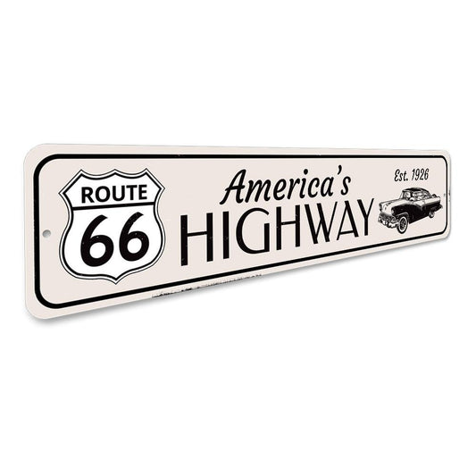 Est 1926 Route 66 Sign