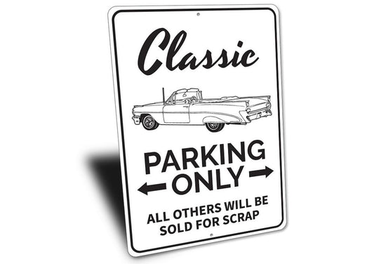 Classic Car Parking Sign