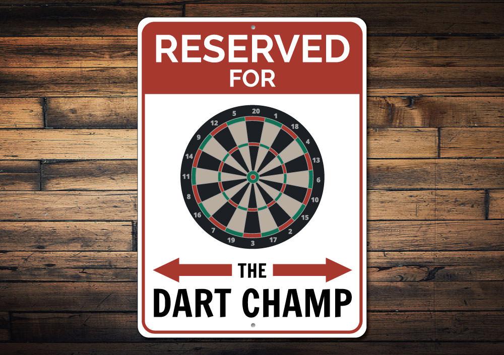 Reserved Dart Champ Parking Sign