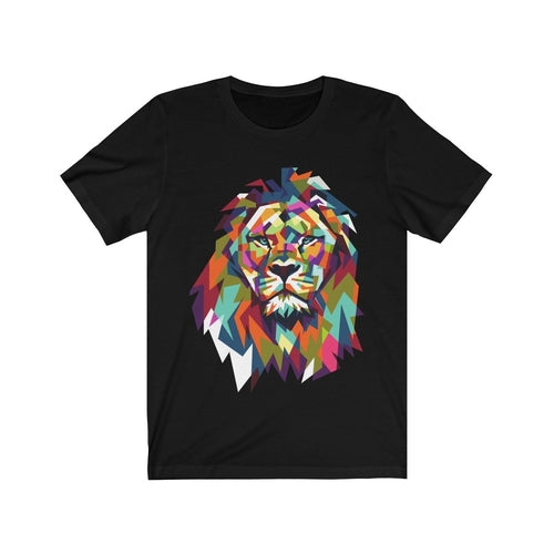 Great Colorful Lion Graphic T-Shirt