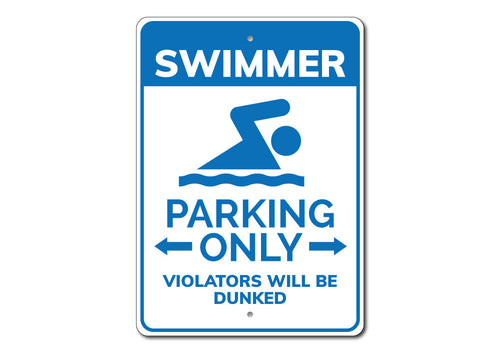 Swimmer Parking Sign