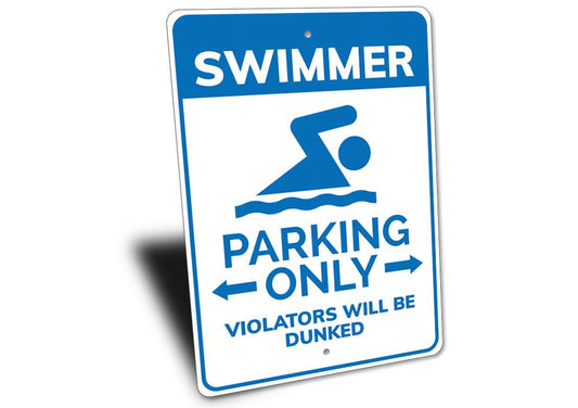 Swimmer Parking Sign