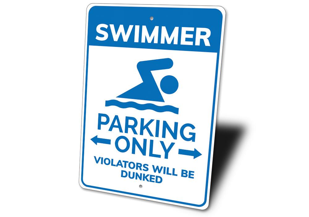 Swimmer Parking Sign
