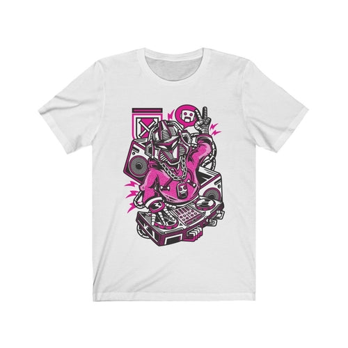 Beats Robot DJ illustrational design T-Shirt