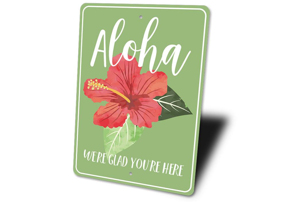 Aloha Flower Sign
