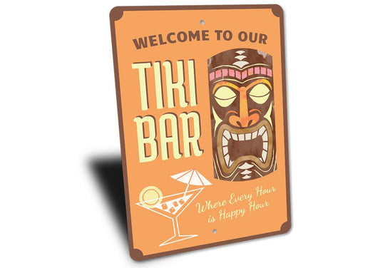 Welcome Tiki bar Sign