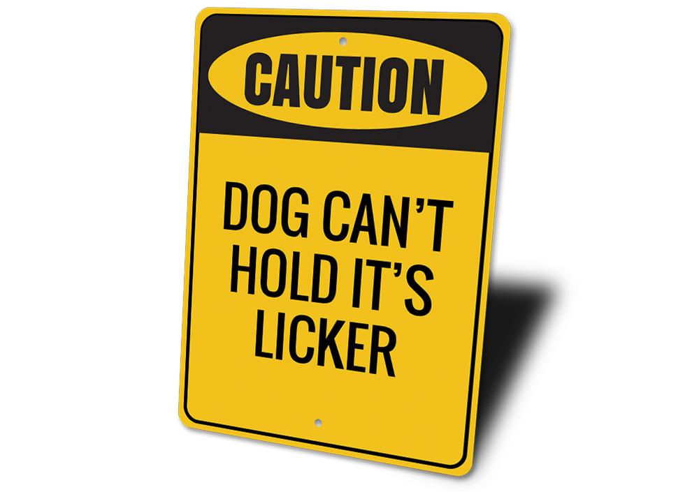 Funny Caution Dog Sign