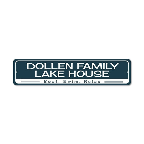 Boat Swim Relax Sign