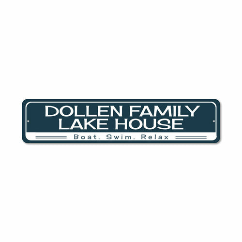 Boat Swim Relax Sign