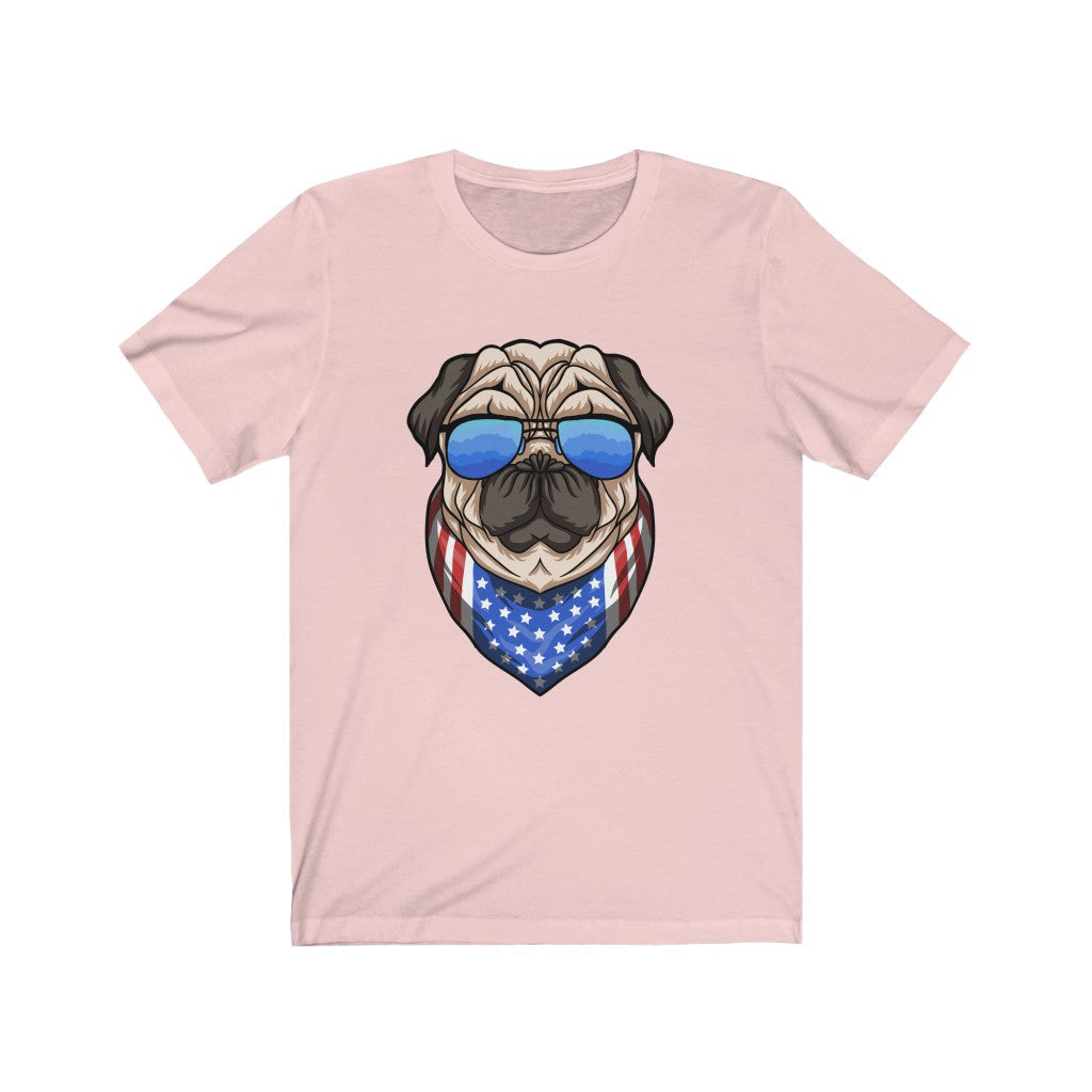 Patriotic Pug T-shirt