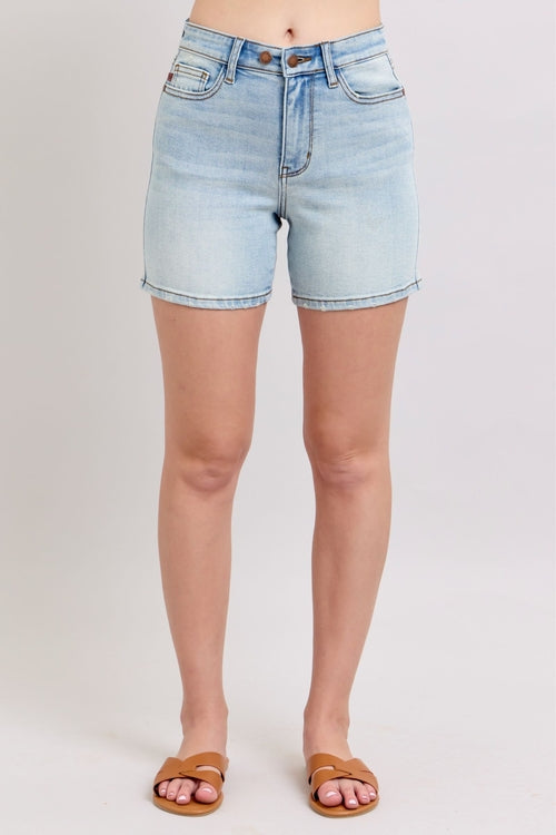 Judy Blue Full Size 2 Button Denim Women's Shorts