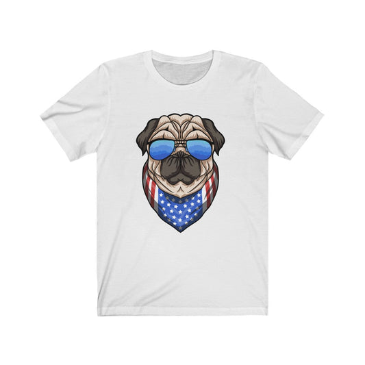 Patriotic Pug T-shirt
