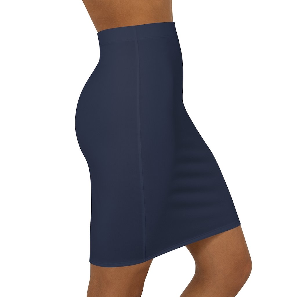 Womens Skirt - Navy Blue Pencil Skirt