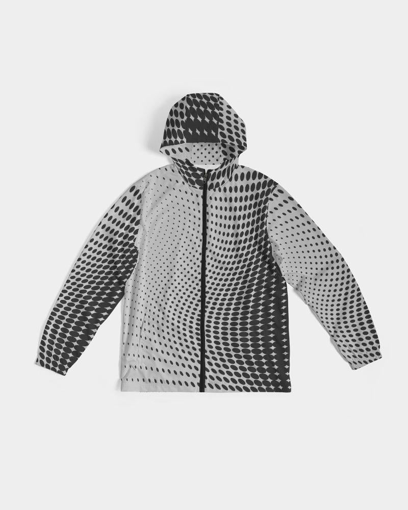 Mens Lightweight Windbreaker Jacket with Hood and Zipper Closure -