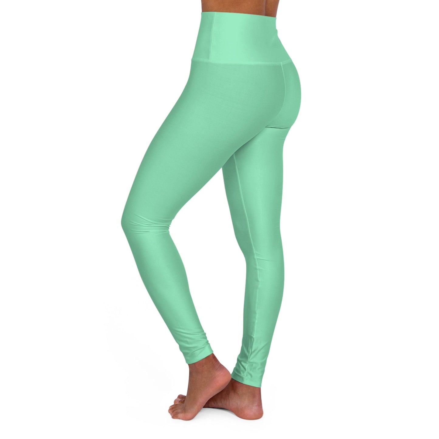 Womens High-waist Fitness Legging Yoga Pants - Seafoam Green