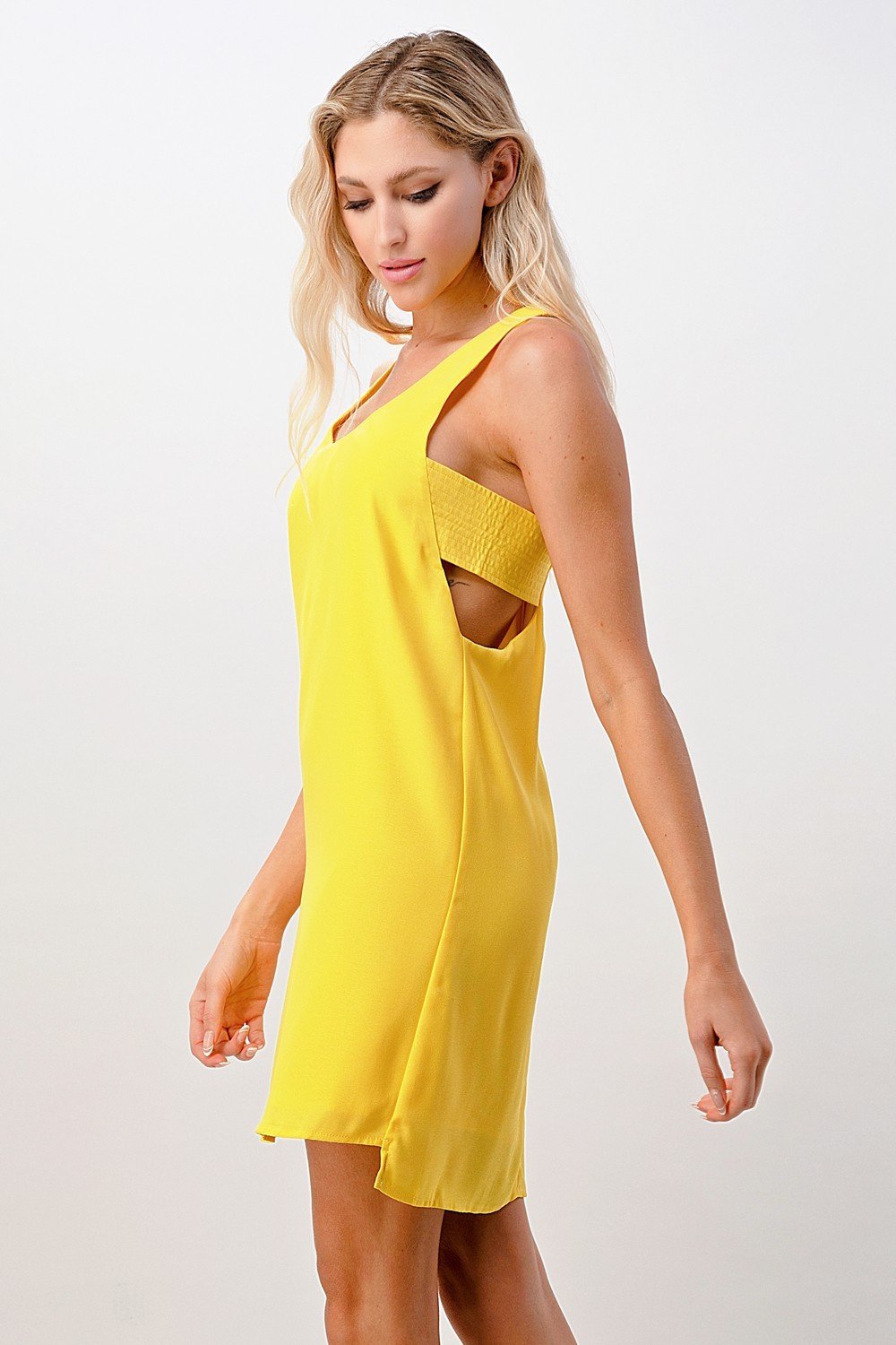 Sleeveless Racerback Shift Dress