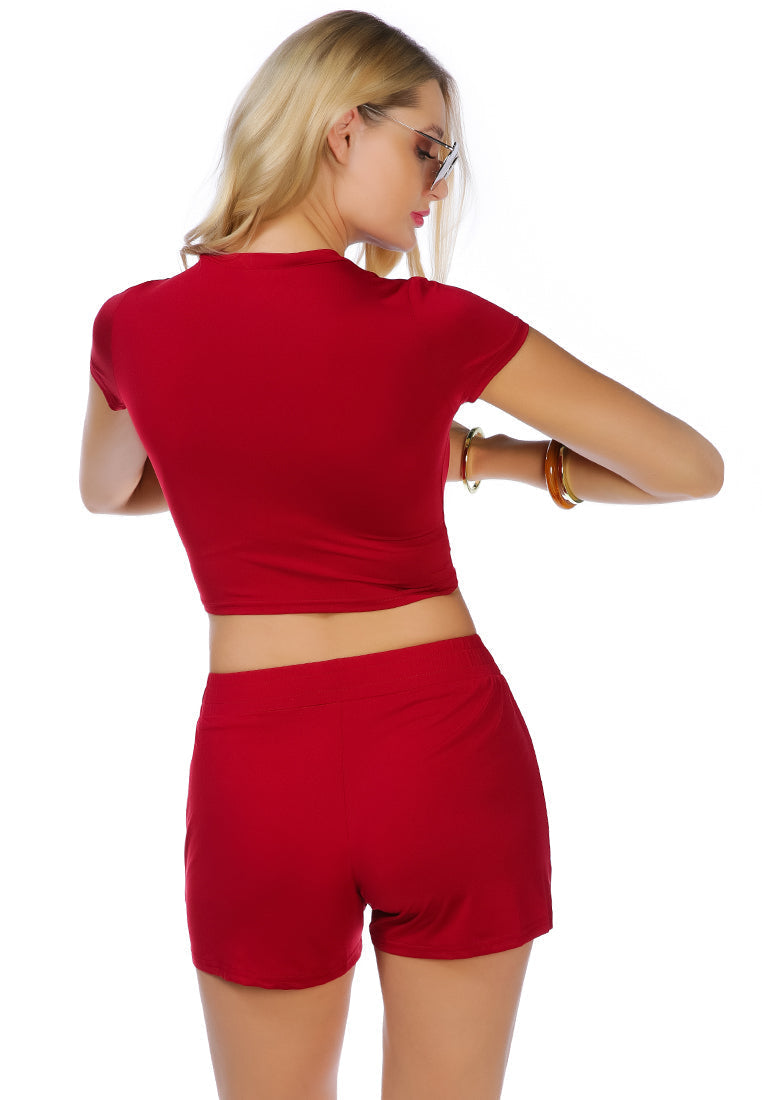 High Kicks Solid Cotton Women's Shorts