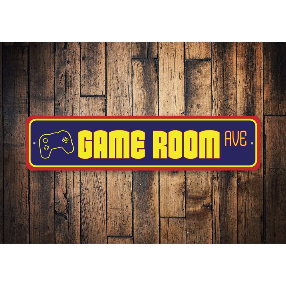 Game Room Street Sign