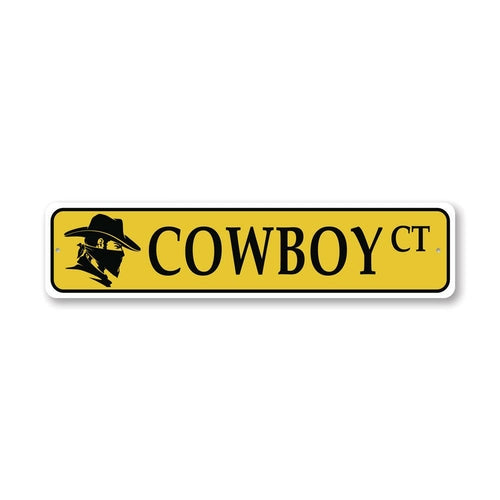 Cowboy Street Sign