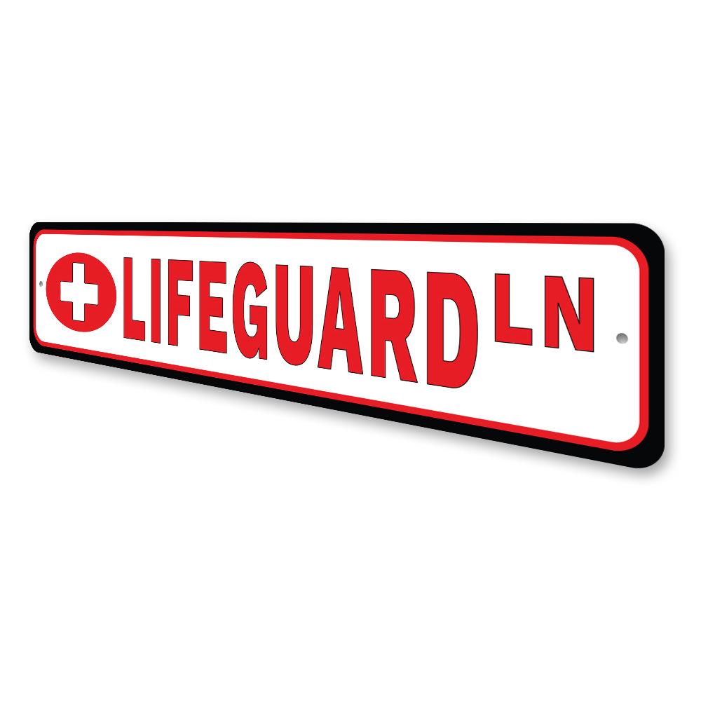 Lifeguard Street Sign