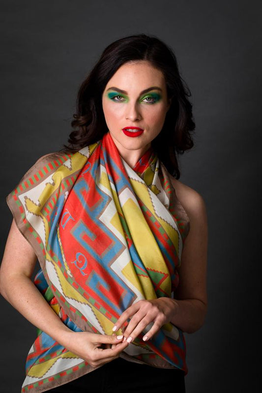 Armenian Alphabet Scarf #3 Rectangle