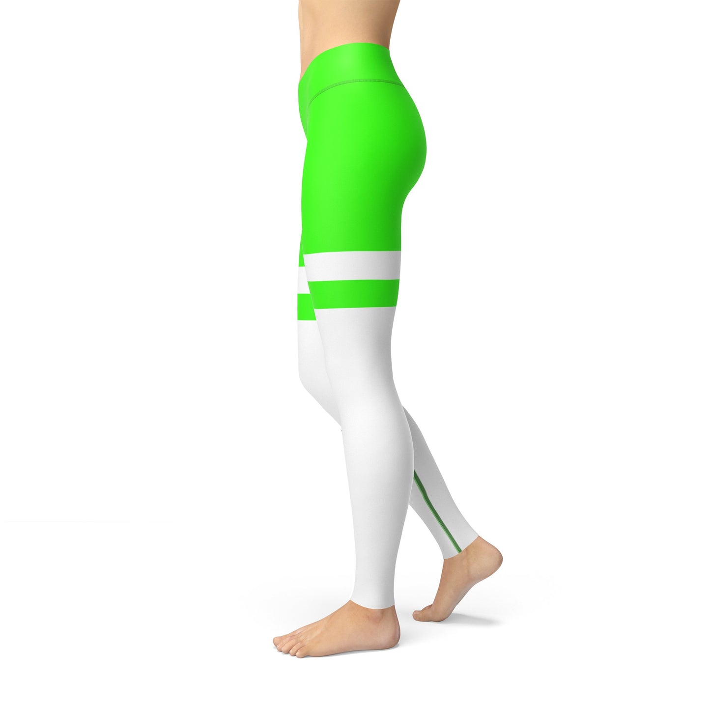Neon Striped Jean Legging