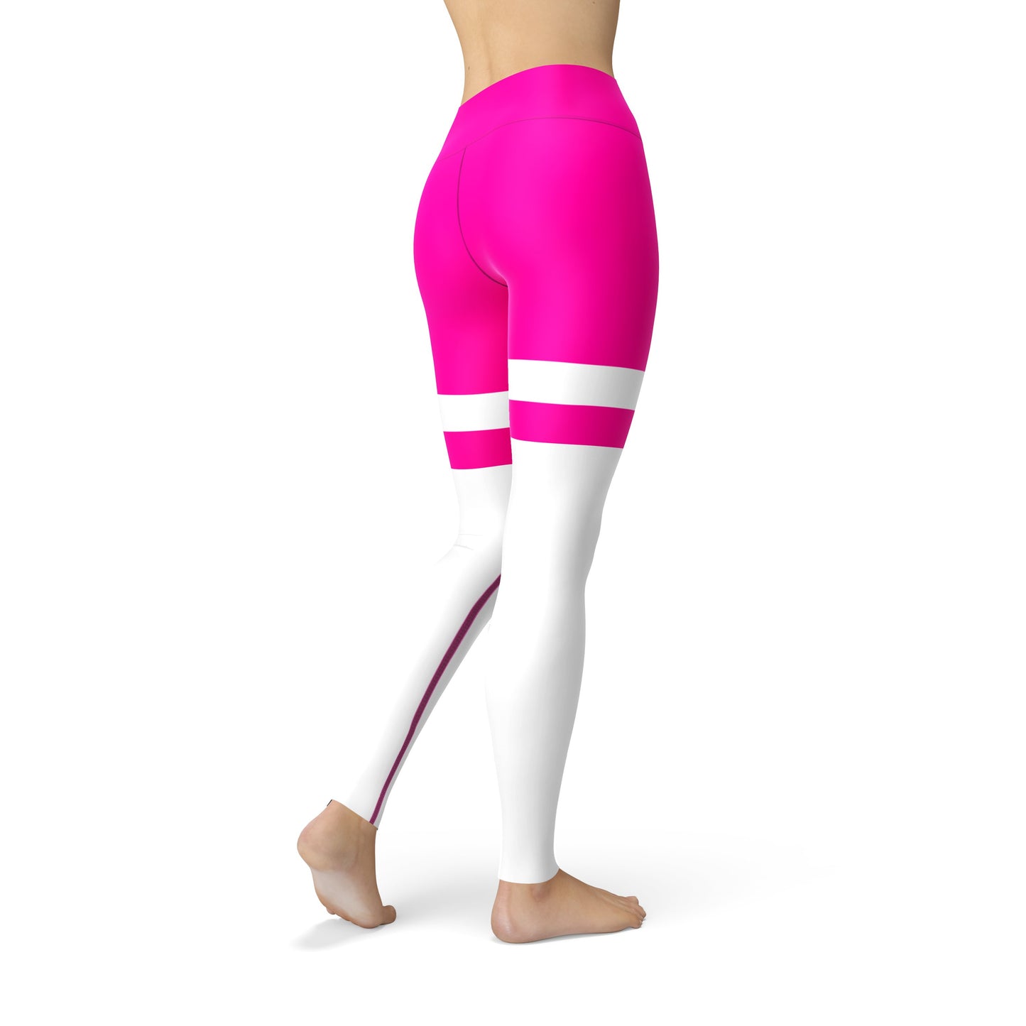 Neon Striped Jean Legging