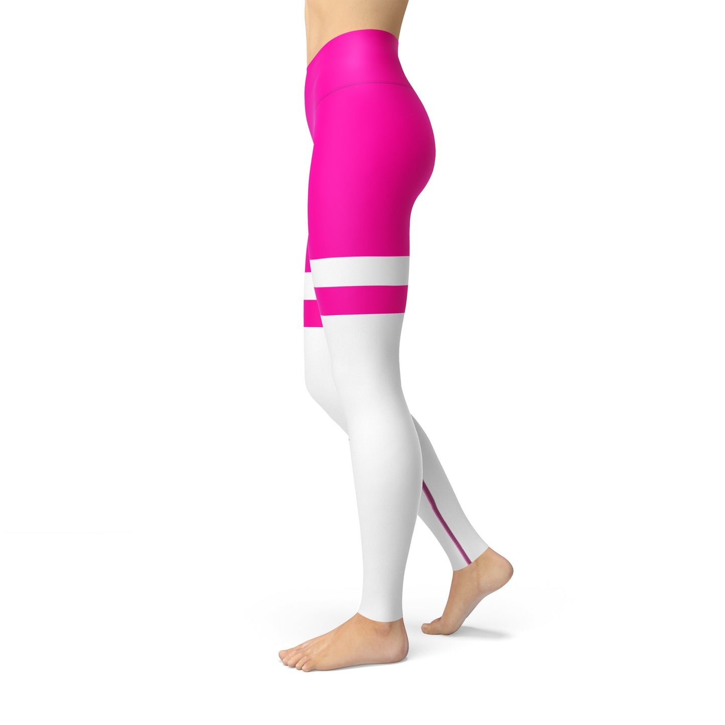 Neon Striped Jean Legging