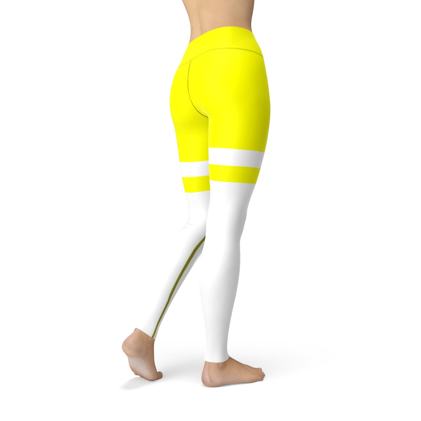 Neon Striped Jean Legging
