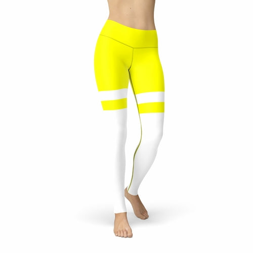 Neon Striped Jean Legging