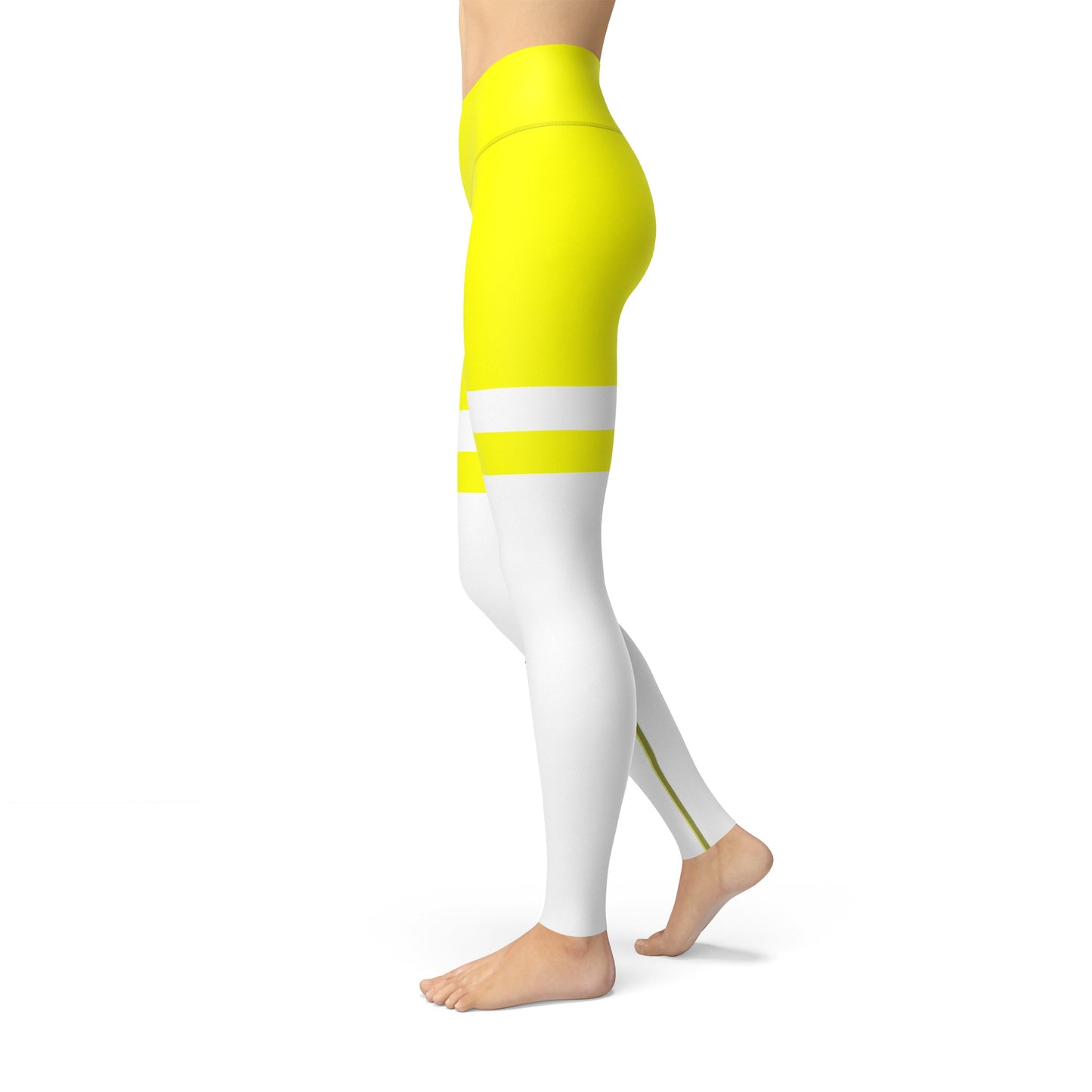 Neon Striped Jean Legging