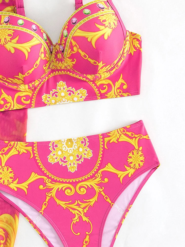 Lux three piece swimsuit summer