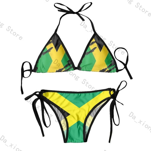 Jamaican Flag two piece swimsuit