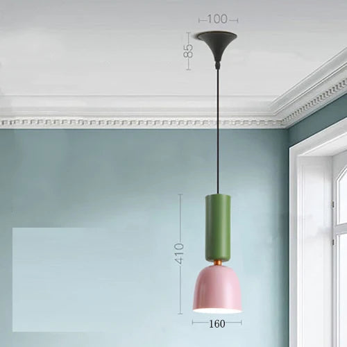 Nordic Loft Bedside Pendant Lights Bedroom Cafe Living Dining Room