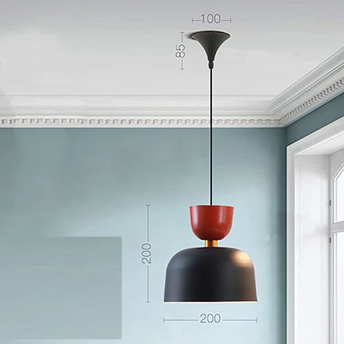 Nordic Loft Bedside Pendant Lights Bedroom Cafe Living Dining Room
