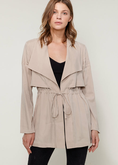 Ro&de Noir Open Women's Front Jacket In Taupe
