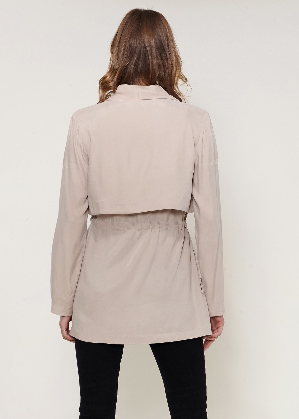 Ro&de Noir Open Women's Front Jacket In Taupe