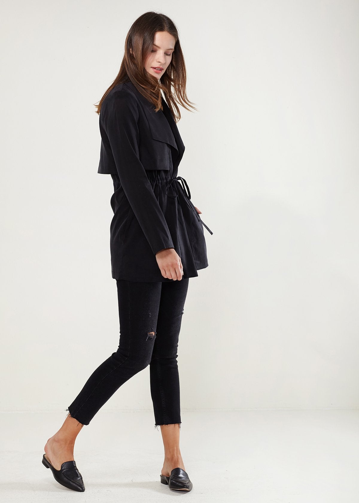 Ro&de Noir Open Front In Black