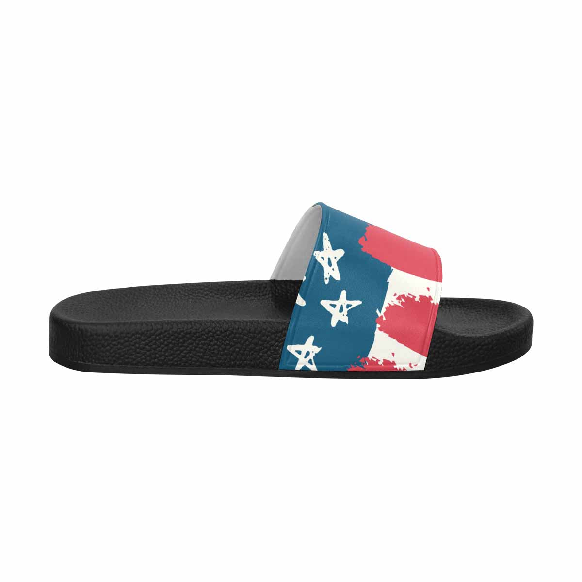 Mens Slide Sandals - Stars and Stripes Print