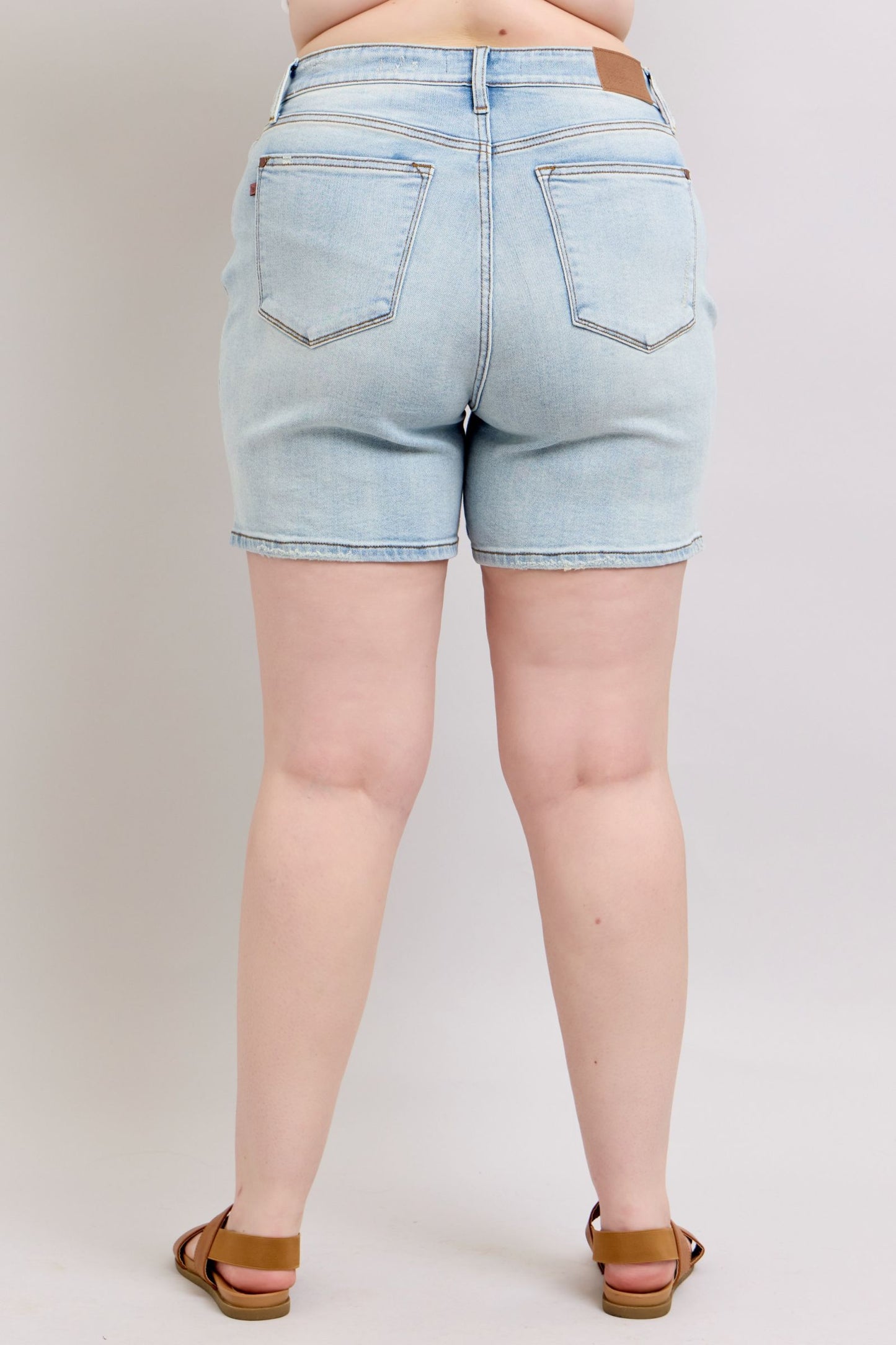 Judy Blue Full Size 2 Button Denim Women's Shorts