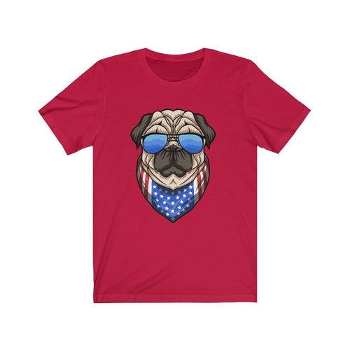 Patriotic Pug T-shirt