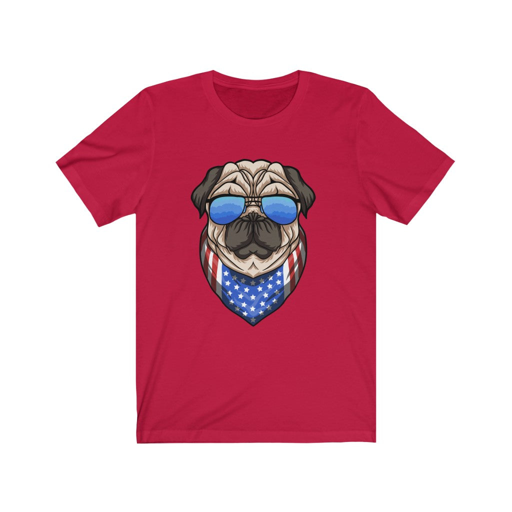 Patriotic Pug T-shirt