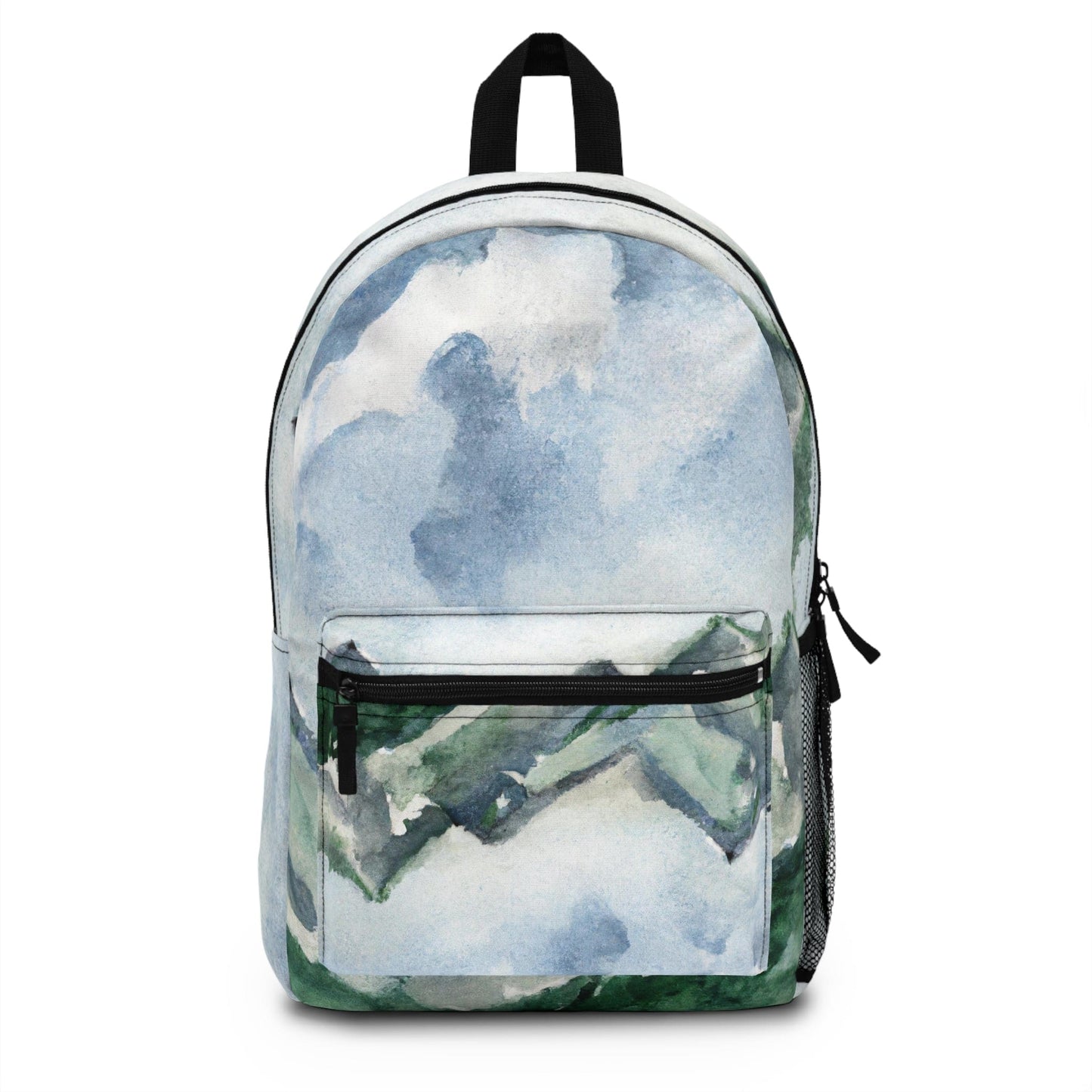 Backpack - Water-resistant Bag - Green Mountainside Nature Landscape